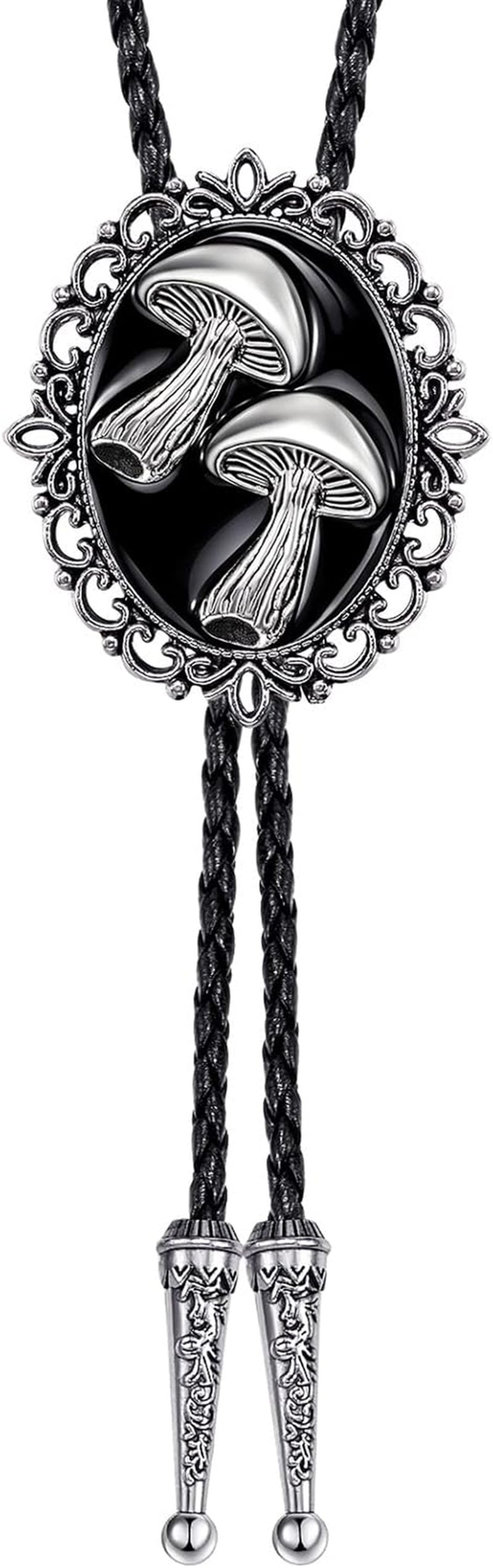 Bolo Tie for Men Mushroom Bolo Tie Western Cowboy Necktie Accessories Punk Retro