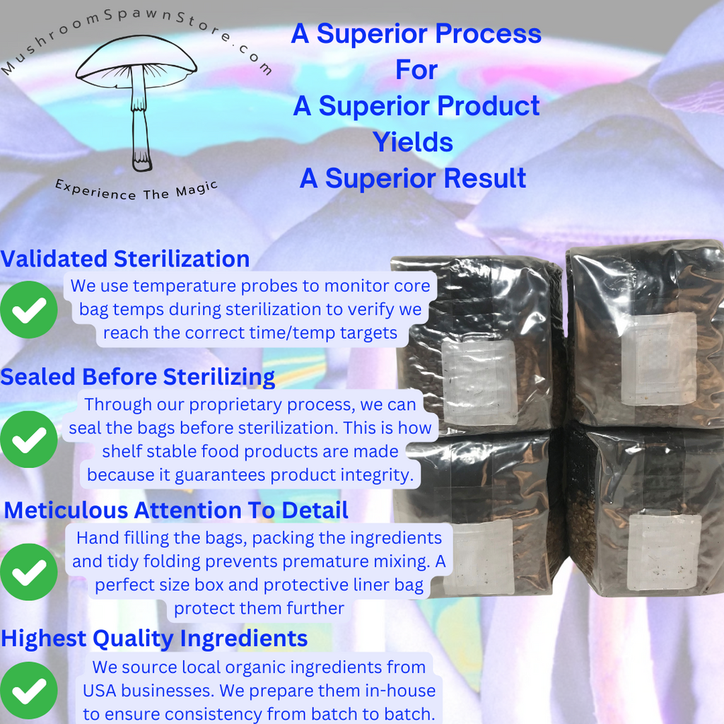 Mushroom Grow Kit - 4 Pack - All In One Mushroom Grow Bags
