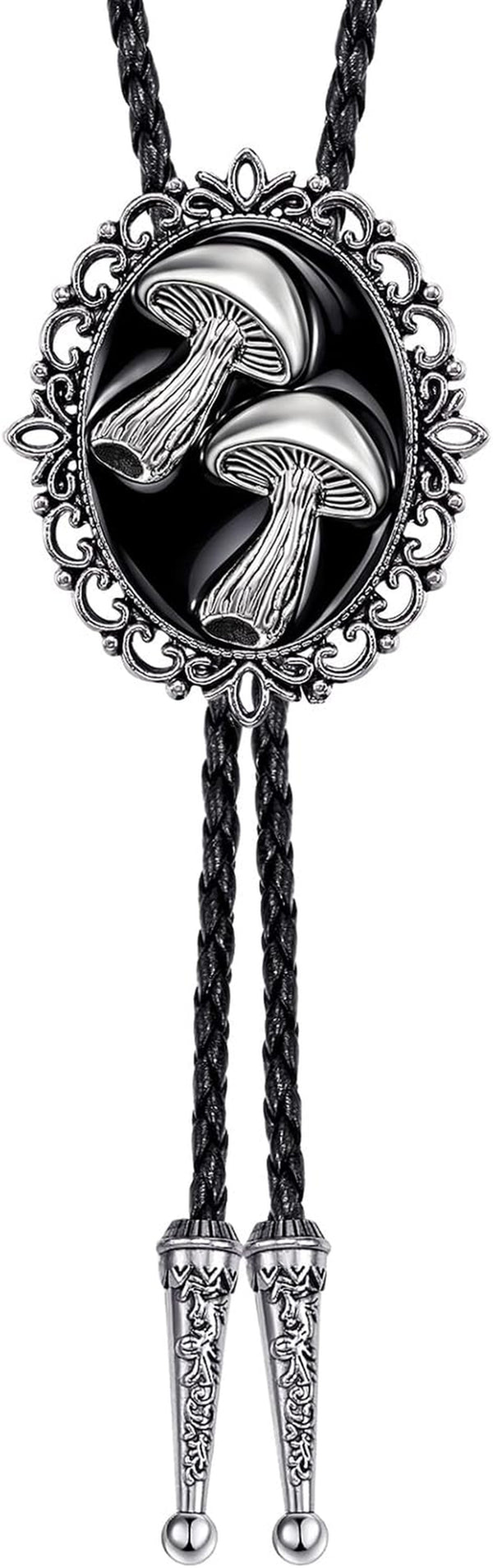 Bolo Tie for Men Mushroom Bolo Tie Western Cowboy Necktie Accessories Punk Retro
