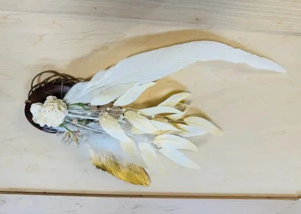 Boho Western Wedding Floral Bridsmaid Hat Brown